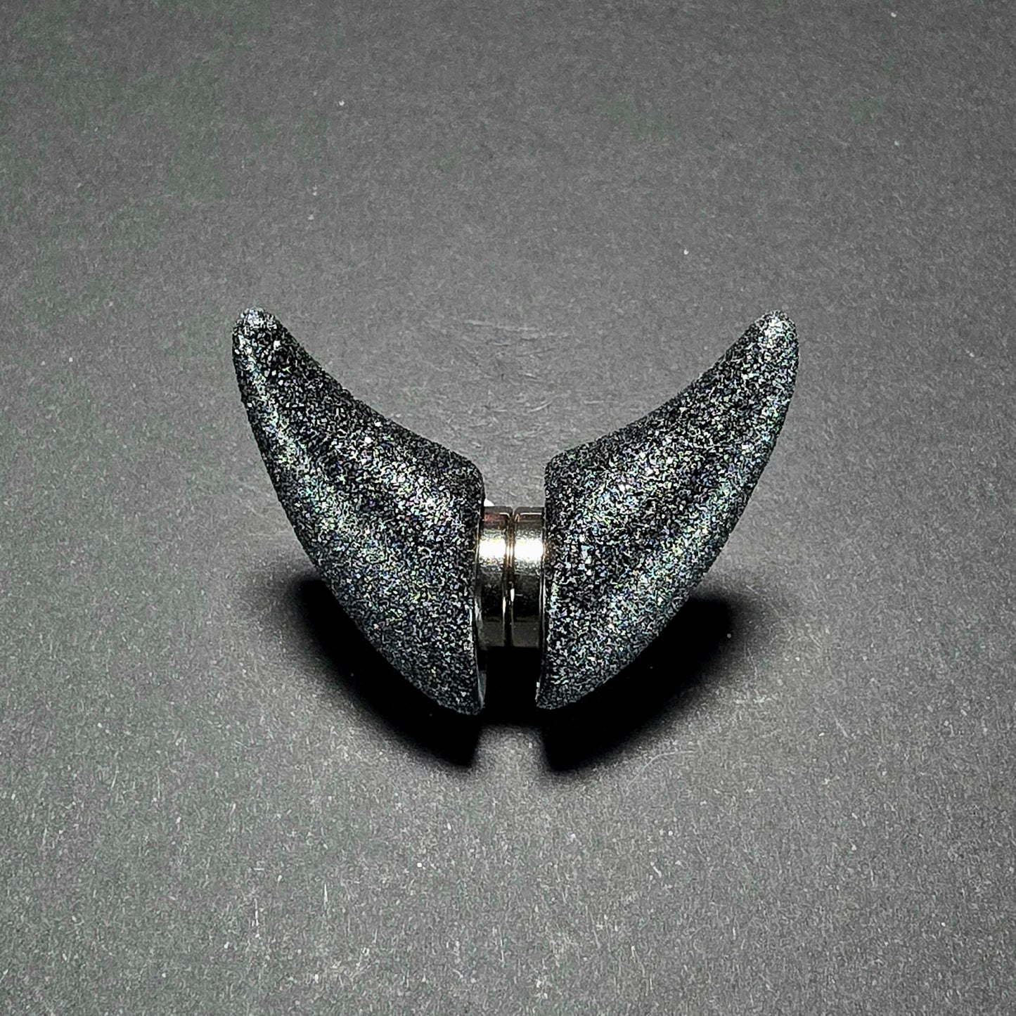 Black Glitter Horns