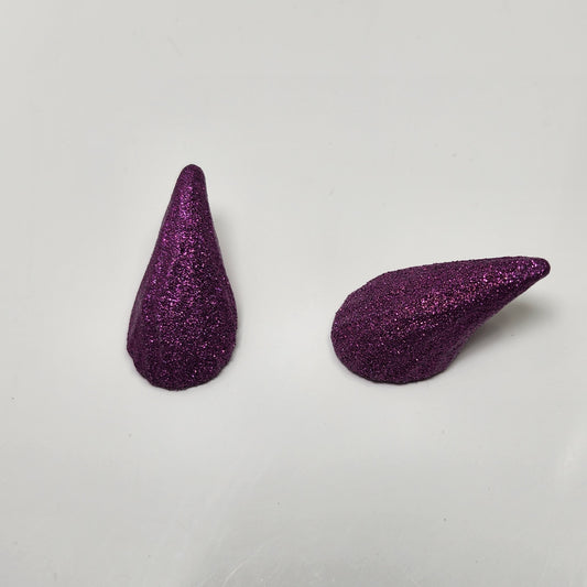 Purple Glitter Horns